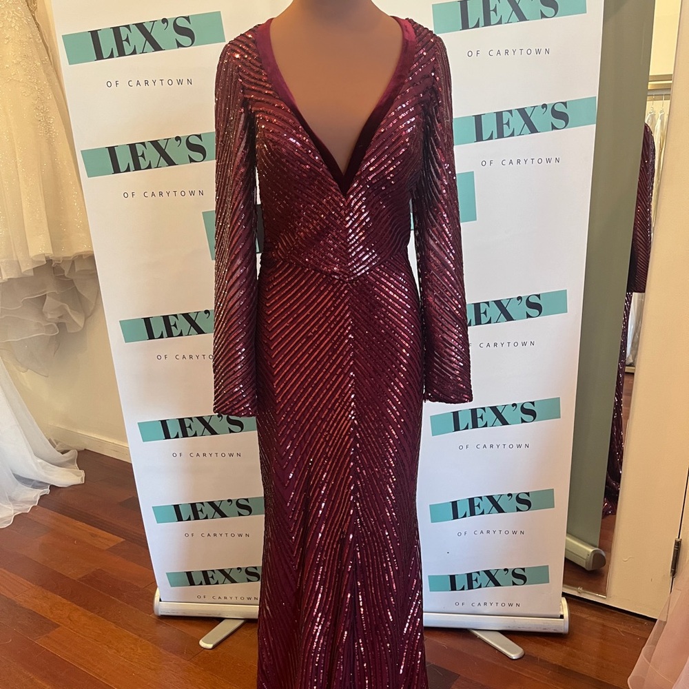 Jonathan Kayne Red Dress with Sequins